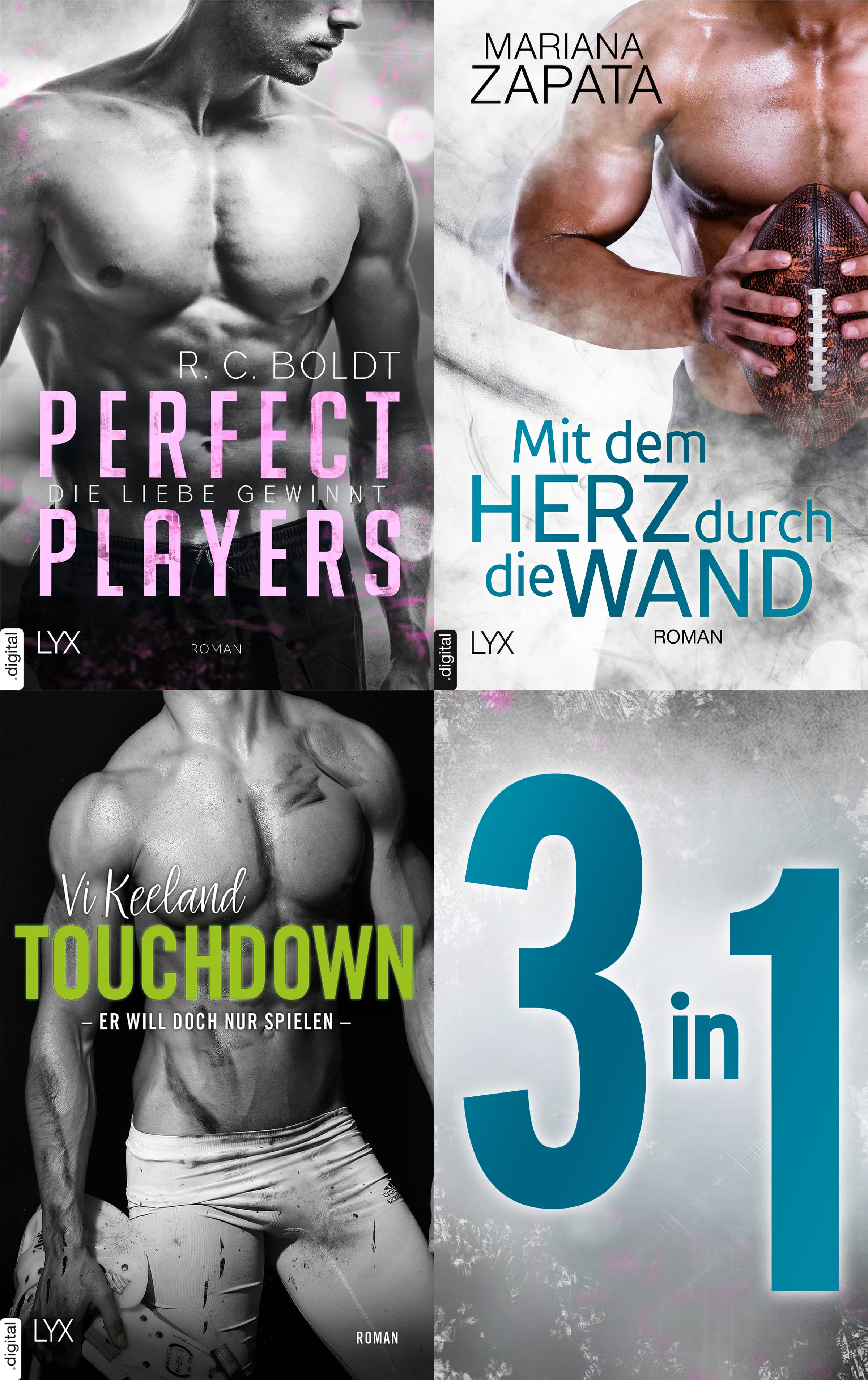 Das Football-Bundle - 3 Romane in einem E-Book