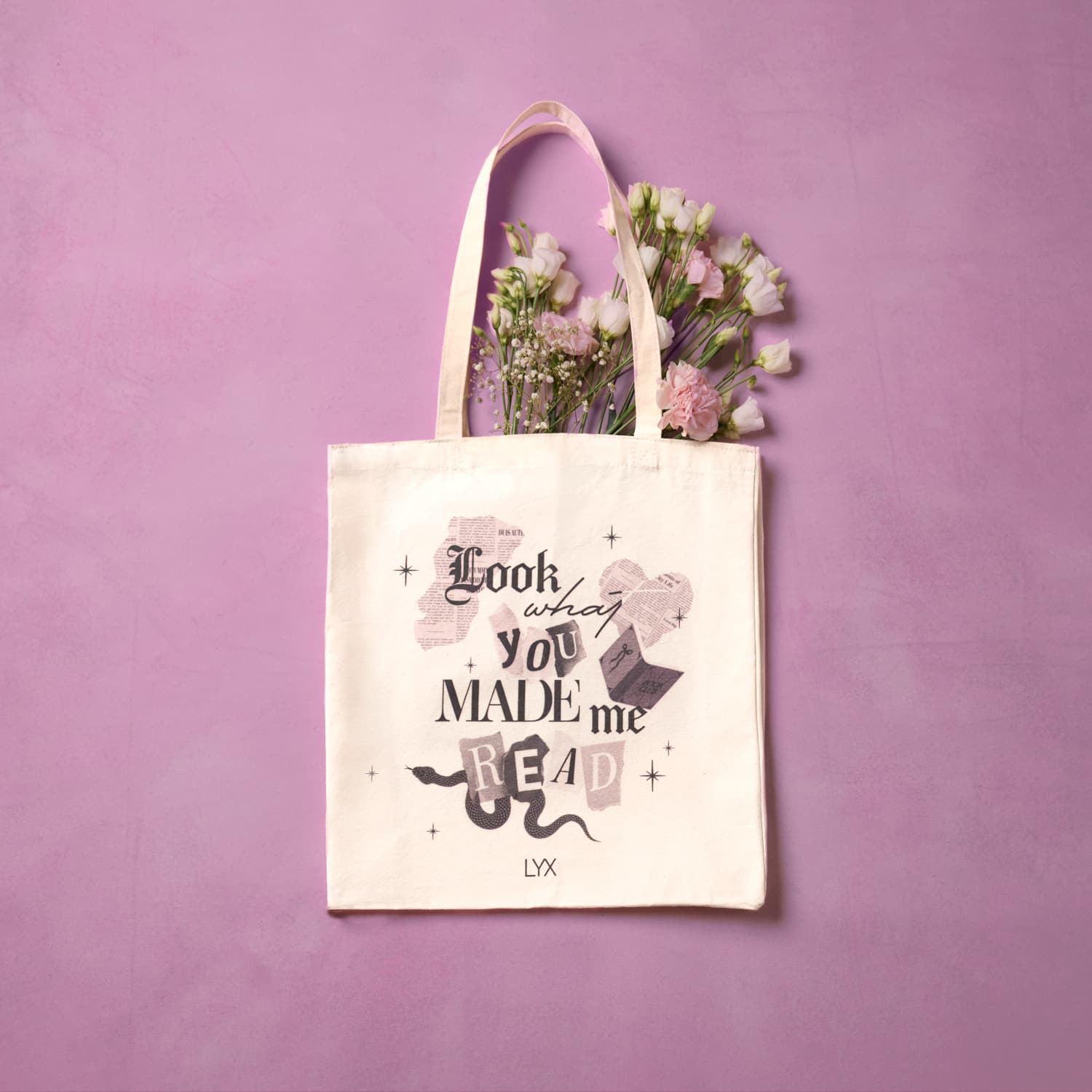 LOOK WHAT YOU MADE ME READ Canvas-Tasche Taschen